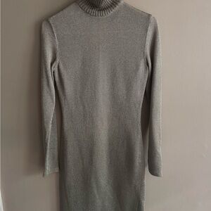 Ralph Lauren Blue Label Silver Long Sleeve Dress